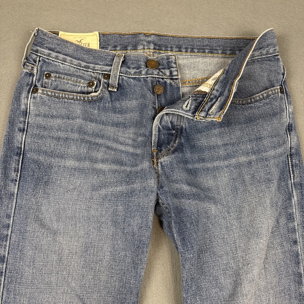 HOLLISTER Button Fly 5-Pocket Denim Jeans Size 30x36